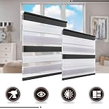 Die Bestellsbreite des Doppelrollos sind die Trägeraußenbreite. Dies bedeutet, dass das Stoffbreite immer ca. 4 cm schmaler ist. Bitte beim Kauf berücksichtigen. Die Rollos sind ausziehbar bis 150 cm und können bis 70 cm (oder mehr) eingerollt werden.