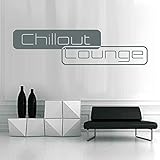 denoda® Chillout Lounge - Wandtattoo Grau 95 x 25 cm (Wandsticker Wanddekoration Wohndeko Wohnzimmer Kinderzimmer Schlafzimmer Wand Aufkleber)