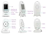 VOSMEP® Baby Monitor Baby Phone 2.4 GHz Digital Video Zwei Wege Audio Mit 2.0 Sicherheit + Nachtsicht mit + Temperatursensor - 2