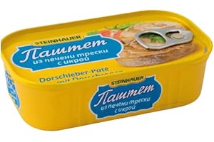Steinhauer Dorschleber-Pate mit Dorschrogen 125g