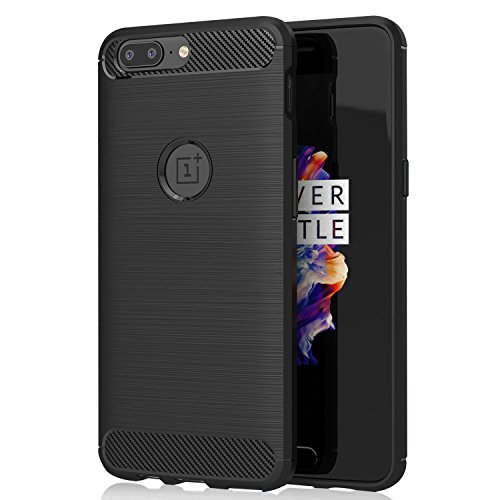 OnePlus 5 Funda KuGi OnePlus 5 Suave Carcasa Silicona Funda Bumper con Absorci  n de Impactos y Anti-Ara  azos Case Cover para OnePlus 5 Smartphone  Negro 