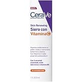 CeraVe, Skin Renewing Serum with Vitamin C, Moisturizing Serum, 1 fl oz | Visibly illuminates, helps reduce wrinkles and fine