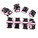 Produktbild sourcingmap® Kinder Schlittschuhe Gear Palm Elbow Kniebandage, Pink, Schwarz, 12-in - 1