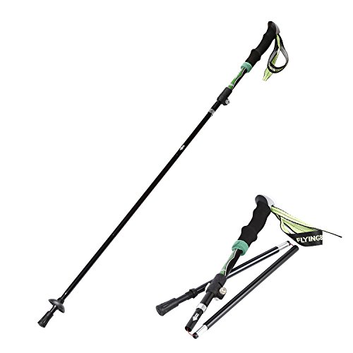 OUTAD Bastón de Senderismo Trekking Esquí Ligeros y Plegables 35cm de Longitud (1 unidad)