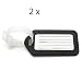 Produktbild 2x Koffergurt Gepäckgurt Gepäckband Kofferriemen Kofferband mit Zahlenschloss Reise Urlaub Gurt 5cm x 190cm (2x Luggage tags Black)