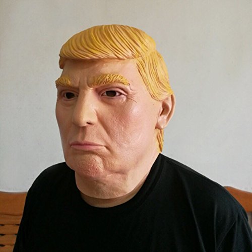 Donald Trump Maske aus Latex Präsident president für Erwachsene Kostüm Karneval Verkleidung Fasching - 5