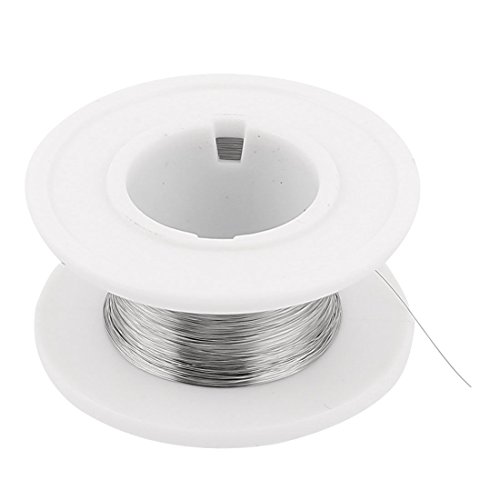 sourcingmap® Nichrom 0,1mm 38 Drahtstärke AWG 100M 43,87Ohm/ft Widerstandsdraht Heizdraht