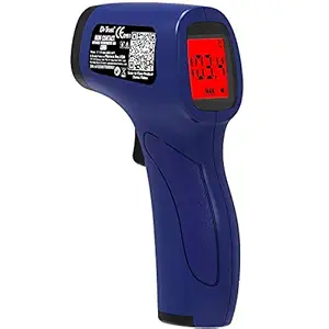 Dr Trust (USA) Clinical Digital Non Contact Infrared Forehead Thermometer Gun for Fever, Body Temperature - 610 (Blue)