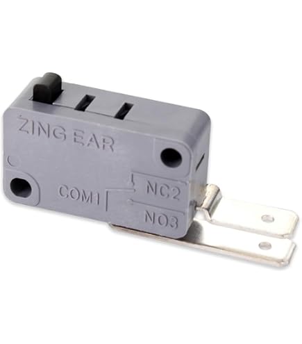 VIOKS Microinterruttore Per Lavastoviglie 250V 16A | Ricambio Originale Whirlpool C00118781 - Interruttore Porta Con Leva E Faston 6,3mm - 5