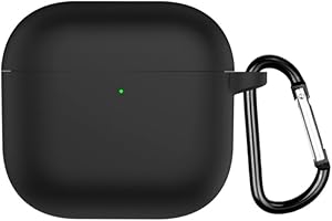 FTRONGRT Cover Compatibile con AirPods 4 2024, Silicone Morbido, Antigraffio, Bluetooth Scatola per Cuffie Custodia Protettiva Compatibile con AirPods 4 2024.Nero