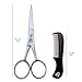 Beard & Moustache Scissors With Comb For Precise Facial Hair Trimming - Sharpness and Stainless Steel Give These Scissors Durability That Will Last, Pouch and Box Protect The Set, Order Your's Now!