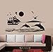 Produktbild xlei Wandaufkleber Möwen Shark Schiff Auf Dem Meer Wandaufkleber Für Kinderzimmer Dekoration Landschaft Wandbild Vinyl Abnehmbare DIY Wandtattoos Wohnkultur