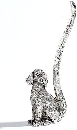 Silver Plated Dog Ring Holder By Orchid Design - A must for all dog lovers (RSD005)