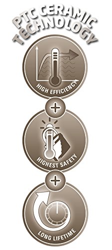 Einhell Heizlüfter KH 1500 (1500 Watt, Trend-Design, PTC-Heizelement, 2 Heizstufen, klein und flexibel) - 5