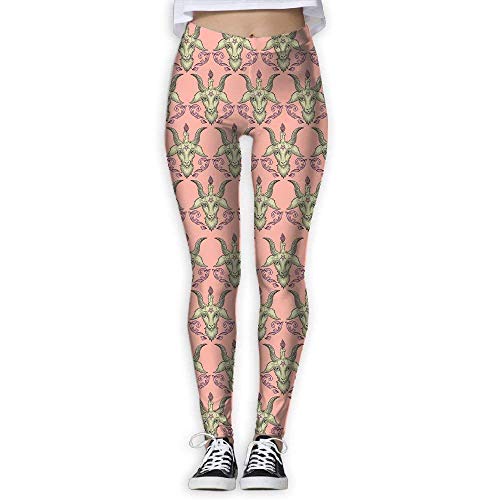 best& Women's Old Goat Pattern Yoga Pants Performance Activewear Workout Leggings Sports Pants