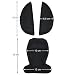 Babys-Dreams 3 Piece Set Belt Pads and Step Pad for Maxi Cosi, 6 Colours, Baby Seat Group 0