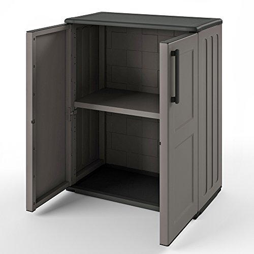 Kunststoffschrank Werkzeugschrank Schrank Kunststoff Regal 84×68 cm Grau - 6