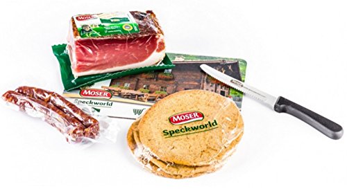 Preisvergleich Produktbild "Südtiroler Brettlmarende" - Frühstücksbrettchen, Speck, Kaminwurzen und Schüttelbrot - Geschenkidee - MOSER