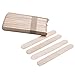 Produktbild TOOGOO 100Pcs Grosse Groesse Holzwachs Wachs Spatel Zunge Maske Sticks Einweg Bambusstoecke Tattoo Wax Medical Stick Schoenheit Gesundheit Werkzeug