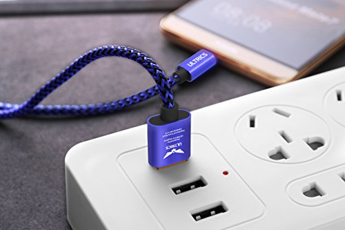 ULTRICS   C  ble Micro USB  Chargeur Rapide Donn  es Sync Cordon Nylon Tress   Data Charger Connecteur Pour Samsung Galaxy Samsung Galaxy S7 Edge  Nex