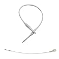 100 Pcs Security Lanyard Wire Loop for Security Tag, EAS Loss Prevention Antishoplifting Systems Accessories (White)
