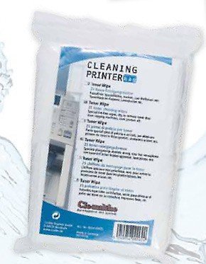 25x Tonerreinigungstücher, zur Reinigung von Tonerresten in Laserdruckern, Toner Wipe, Putztuch