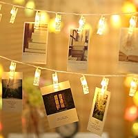 PESCA Battery Powered (BATETRY NOT Included) 10 Clips Light (Warm White)