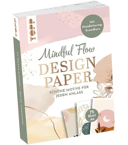 Design Paper Weihnachts-Karten-Set DIN A5 – 75 Motivpapiere Mit Falz & Handlettering-Kurs