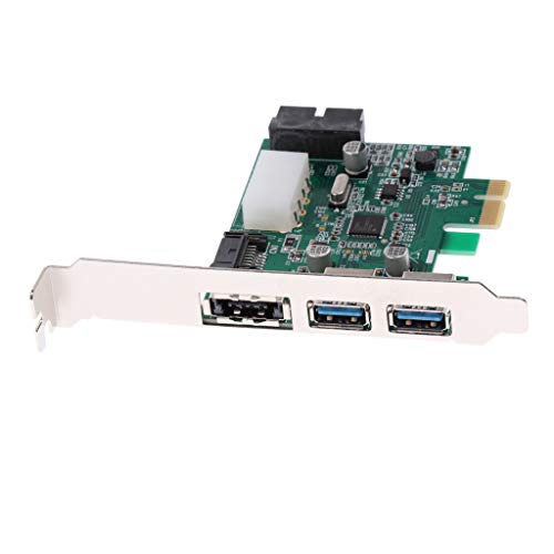 IPOTCH 2-Port PCI-E to USB 3.0 + SATA + eSATA Express Card with 20 Pin Connector