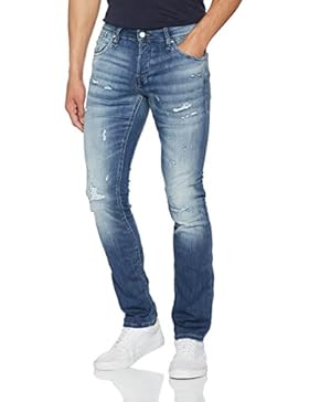 JACK & JONES Herren Slim Jeans Jjiglenn Jjdash Ge 091 Indigo Knit