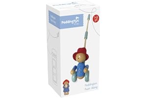 Paddington Bear Toy - Paddington Bear Push Along Toy, Wooden Toys - Early Development & Activity Toys for Girls and Boys, Toddler Toys - Official Licensed Paddington Bear Gifts by Orange Tree Toys