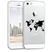 Produktbild kwmobile Apple iPhone SE / 5 / 5S Hülle - Handyhülle für Apple iPhone SE / 5 / 5S - Handy Case in Schwarz Transparent