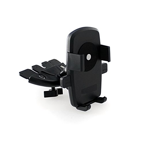 maxxcount smart2hold Tipo 5 Soporte universal coche para CD con fijación automática y tapizado negro para móvil, teléfono inteligente & Navi / iPhone 4 4S 5 5S 5C, Samsung Galaxy S4 S3 S2 / mini / Note II III, HTC One / mini, Sony Xperia Z1 Z, LG G2