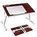 Produktbild Verstellbarer Laptoptisch Nnewante 4-stufig höhenverstellbar und 0 ° bis 36 ° Winkel Desktop Laptoptisch Laptopständer Mehrzwecktisch Mobiler Nachttisch NoteBooktisch Schreibtisch, für Sofas, Betten, Büro