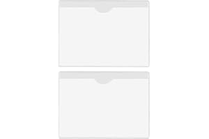 COYTEAR 6Pcs Parking Permit Holder for Car Windscreen, Ultra-Strong Adhesive Car Windscreen Tax Disc Holder 12x9cm Square Clear Ticket Note Sticky Back Protect Cover for Hold Carparking Permits Passe (2 pcs)