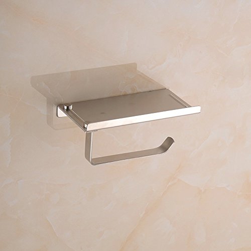 Aothpher Wand-Toilettenpapierhalter Telefonborad,Edelstahl rostfrei,glanzpoliert,Chrom und Antirutsch - 4