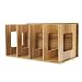 Produktbild Stehsammler Abnehmbar Stehordner Zeitschriftensammler aus Holz DIY Archivsammler Schreibtischorganizer mit 4 Fächer Katalogsammler für Buch Magazin CD Halter