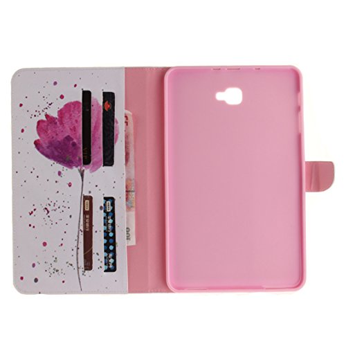Samsung Tab A6 10.1 Hülle, Z-Newell Cute Colorful Design Flip Tasche und Magnetverschluß Etui Flip Case PU Schutz Leder Abdeckung Stand Schutzhülle für Samsung Galaxy Tab A 10.1 2016 (SM-T580 SM-T585), Stylus enthalten (Design 10) - 6