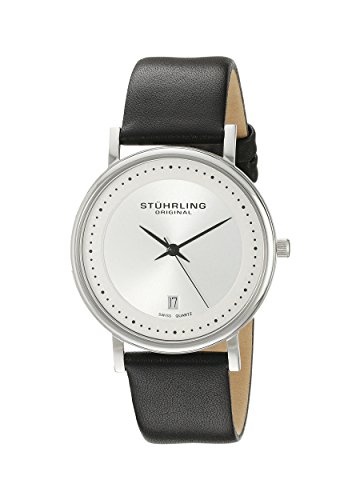 Stuhrling Original 734G.01 Herren-Armbanduhr Analog Quarz Leder