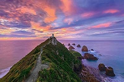Schmidt Spiele Nugget Point Lighthouse, The Catlins, South Island - New Zealand - Puzzle Mark Gray 3000 Teile