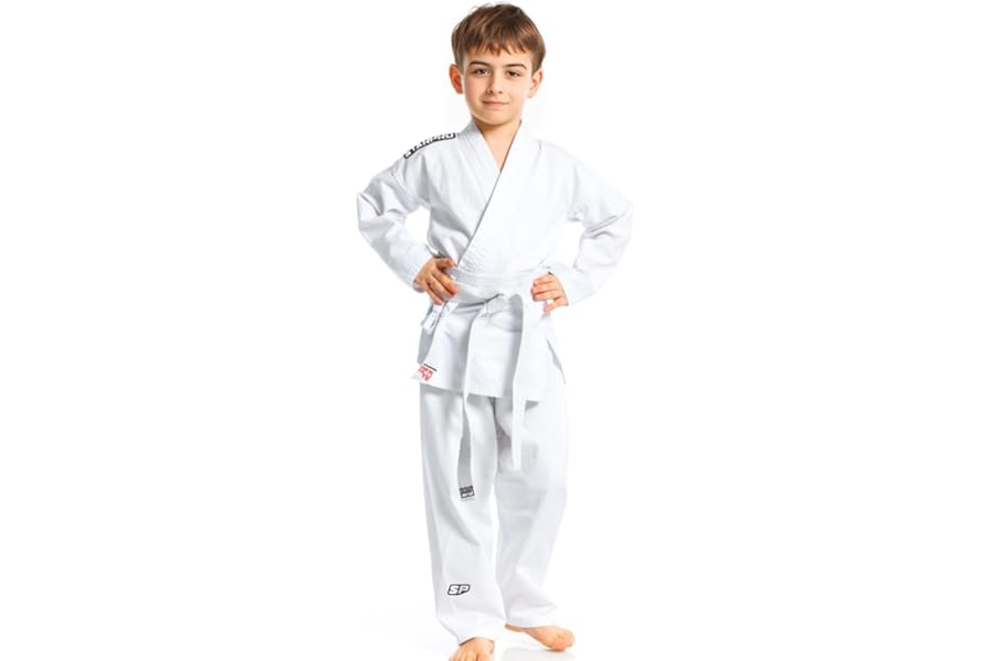 Starpro Kids Judo Suit | Lightweight Single Weave Uniform with White Belt | Boys & Girls Judo Gi for Beginners (250gsm)