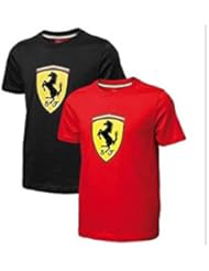 Camiseta niño Ferrari escudo rojo talla 6 años
