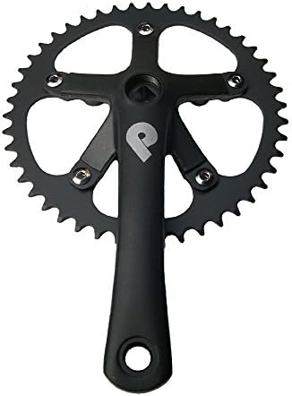 Pake 1/8 Inch Track Single Speed 165Mm 46T Jis Square Taper Bicycle New Black