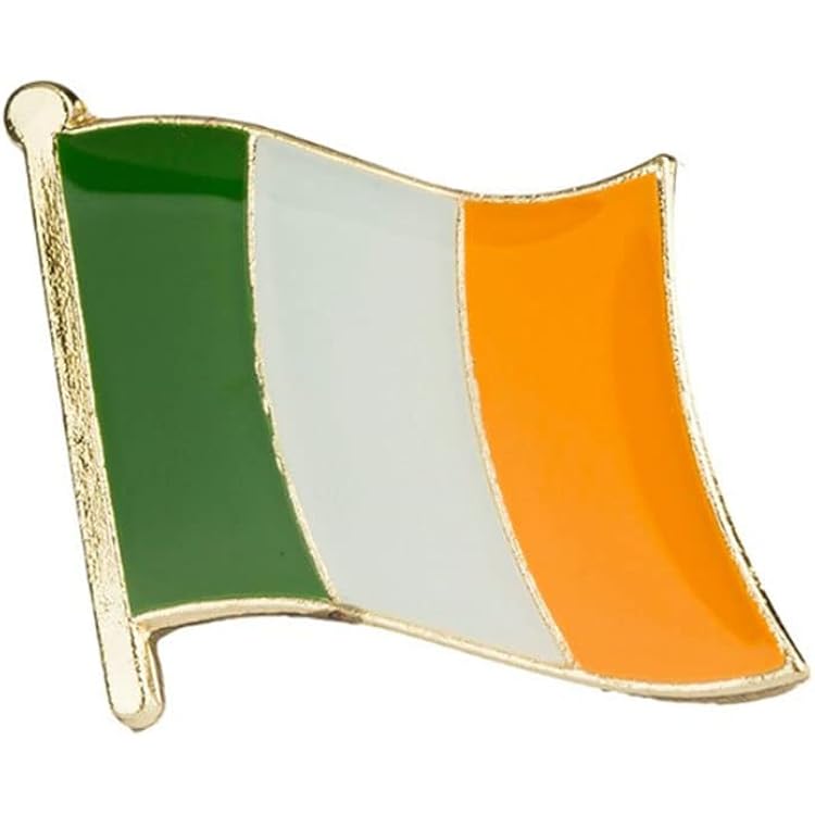 Large 60mm Easter Lily Enamel Pin Badge - Irish Rep Produktbild-Vorschau 2