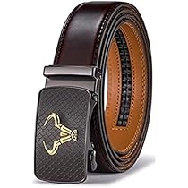 Optifit® Leather Adjustable Belt Auto with Lock Buckle Belt for