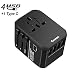 Produktbild BOIROS Reiseadapter Universal - Weltweit Stromadapter Reisestecker mit 4 USB und Typ-C, International Adapter für 150 Ländern
