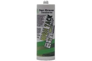 GÉNÉRIQUE Den Braven HIGH TACK Blanc - Adhésif Professionnel de Haute Qualité avec une Adhérence Initiale Extrêmement Elevée - Adhère Parfaitement sans Apprêt sur Surfaces même Humides - Cartouche de 290ml