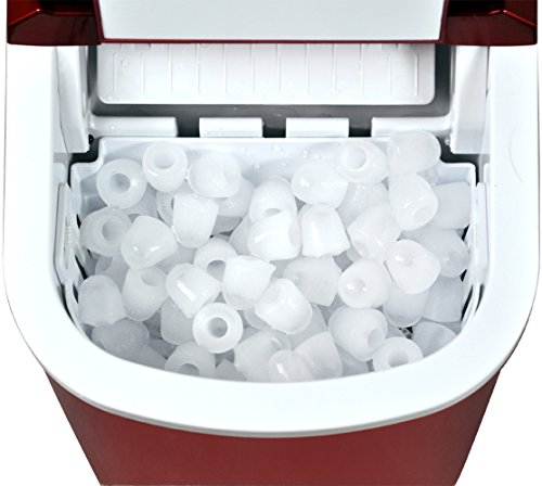 Yahee Eiswürfelmaschine Eismaschine Eiswürfelbereiter Eis Würfel Maschine IceMaker Rot - 6