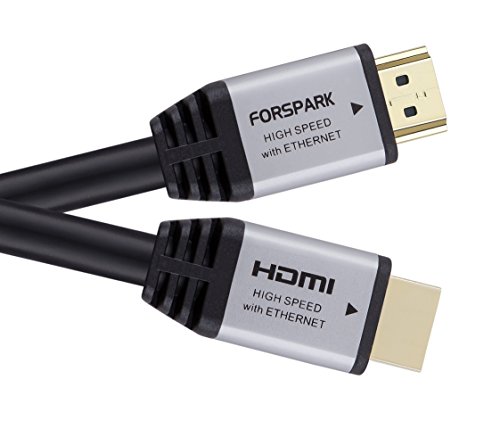 HDMI-Kabel, 1.8m(6feet), von FORSPARK– HDMI 2.0 (4K) – 18Gbps, 28AWG,– Für 4K/HDTV‘s, Xbox 360, Xbox One, PS3, PS4, Apple TV, TV-Empfänger, Computer, Blu Ray, Roku-kompatibel - 3