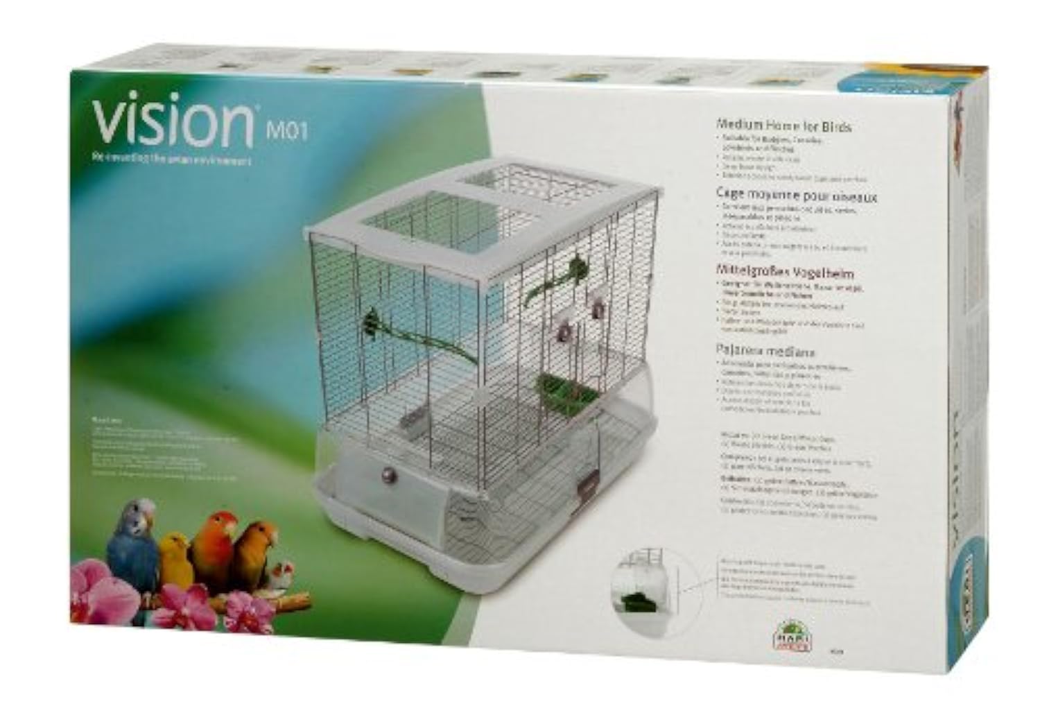 Vision Cage M01 Pour Les Oiseaux 61x38x52 Cm Modèle 83250